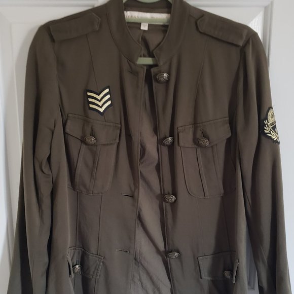 Guess Lined Shirt Jacket XS Military Utility - Picture 3 of 11